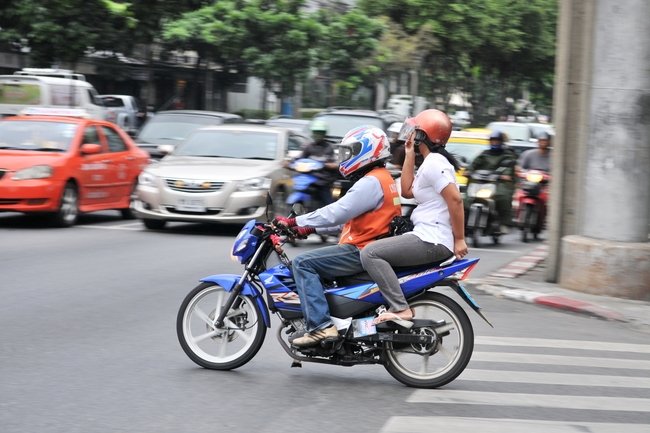 Getting around BK. How to ride a motorbike taxi safely and avoid scams (Photo by Getty)
